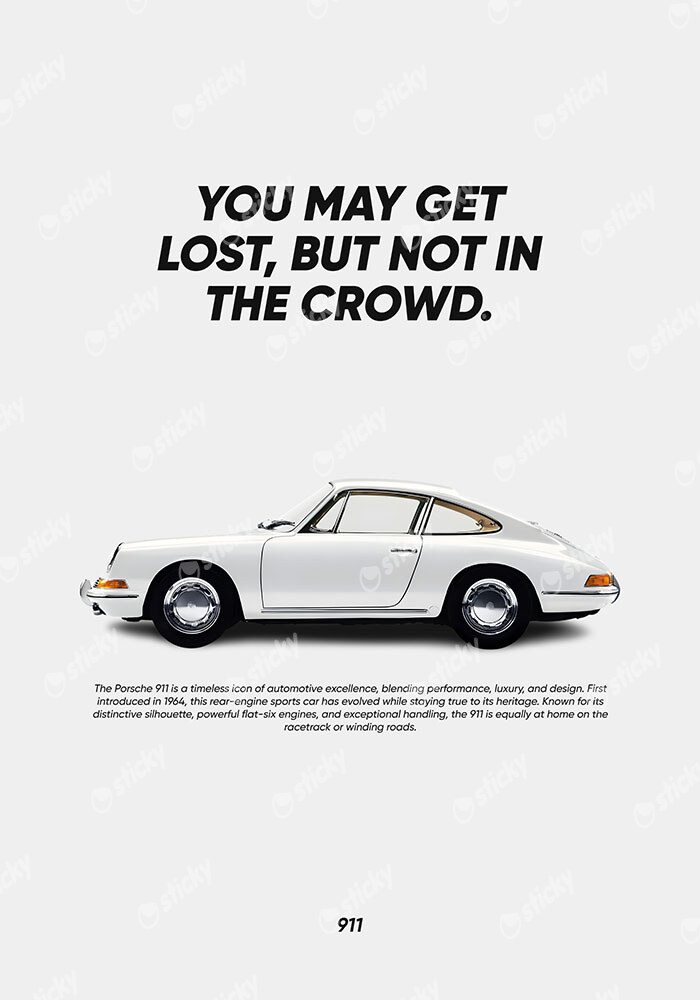 Πινακας σε καμβά PORSCHE QUOTE