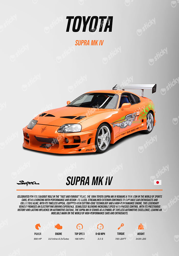 Πινακας σε καμβά SUPRA MK IV