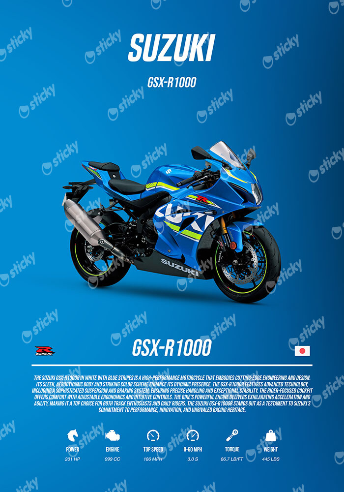 Πινακας σε καμβά SUZUKI GSX-R1000R IMPERIAL