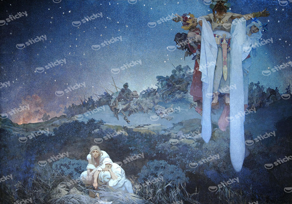 Πινακας σε καμβά ALPHONSE MUCHA - THE SLAVS IN THEIR ORIGINAL HOMELAND