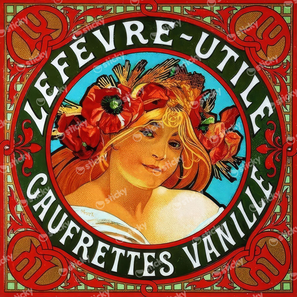 Πίνακας σε καμβά ALPHONSE MUCHA - LEFEVRE UTILE