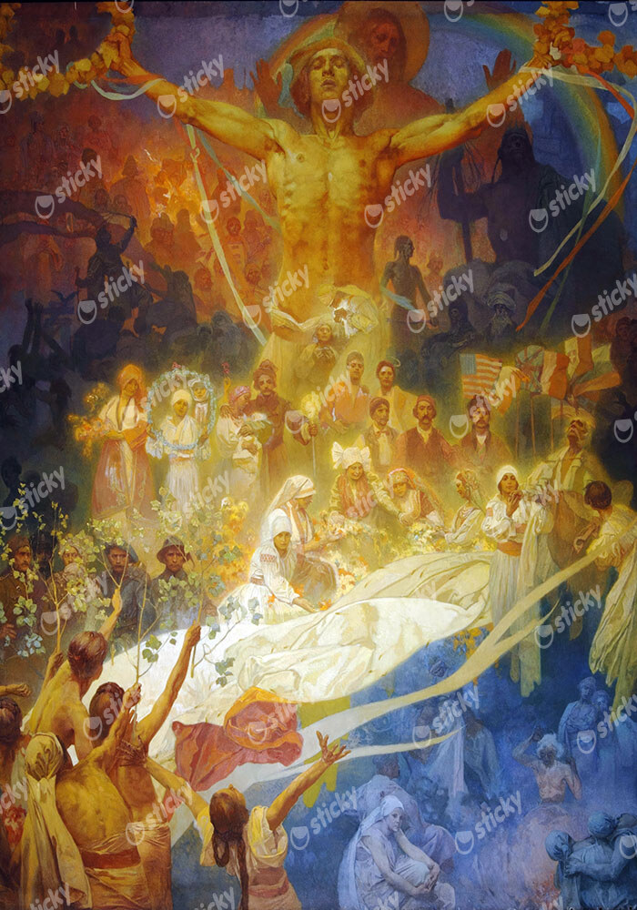 Πινακας σε καμβά ALPHONSE MUCHA - APOTHEOSIS OF THE SLAVS