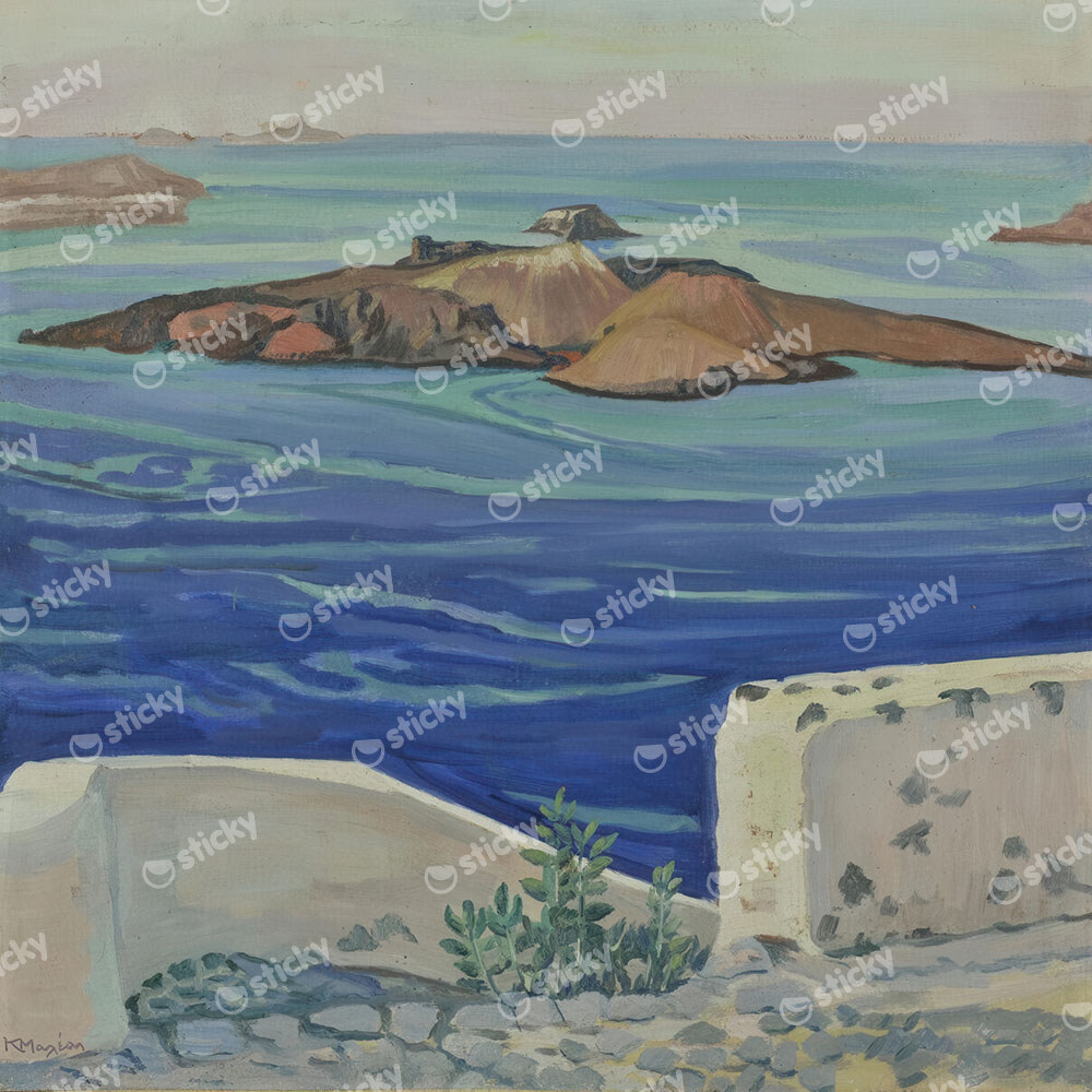 Πίνακας σε καμβά ΚΩΝΣΤΑΝΤΙΝΟΣ ΜΑΛΕΑΣ - ΣΑΝΤΟΡΙΝΗ