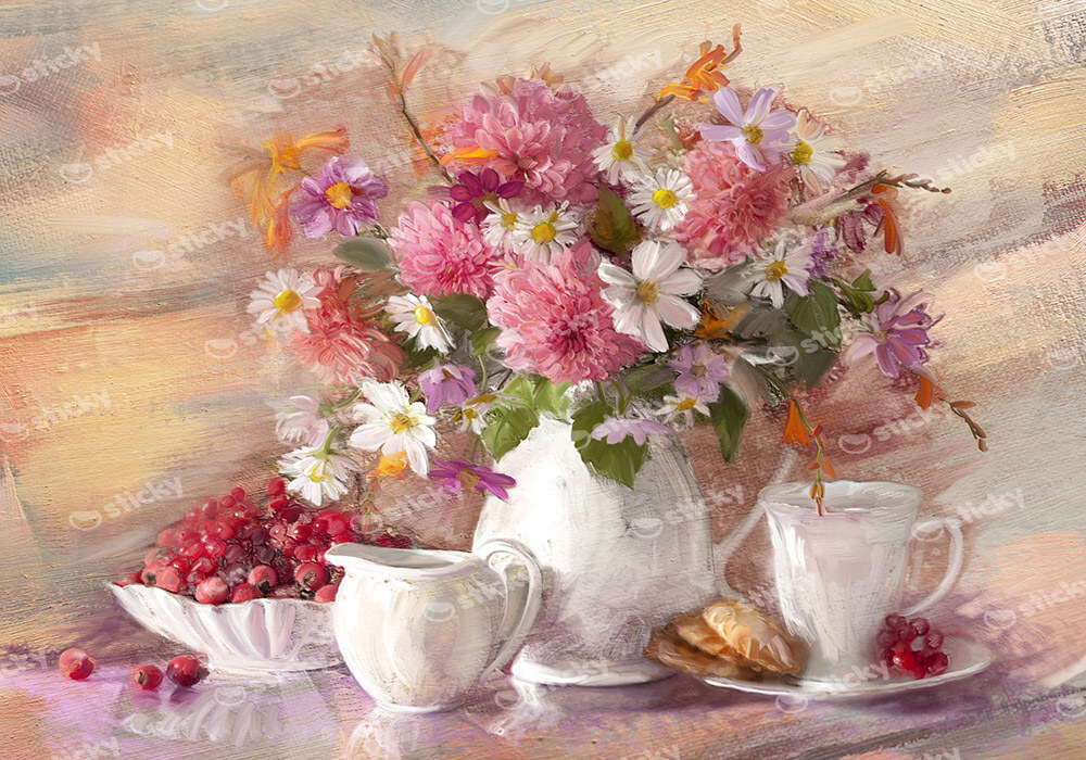 Πινακας σε καμβά FLOWERS BOUQUET