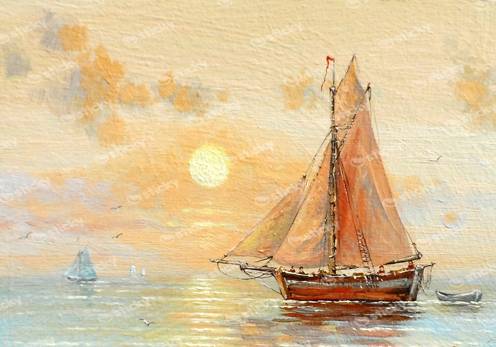 Πινακας σε καμβά FISHERMAN'S BOAT