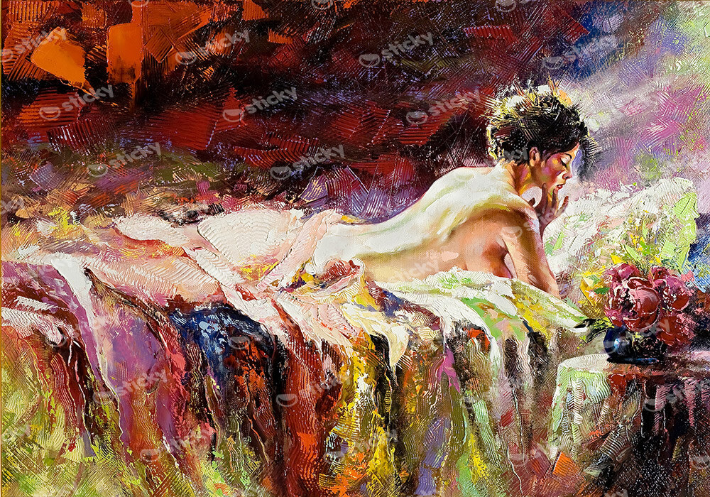Πινακας σε καμβά NAKED GIRL