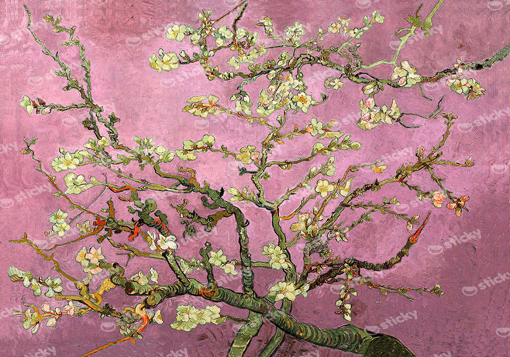 Πινακας σε καμβά VAN GOGH - ALMOND BLOSSOM PINK