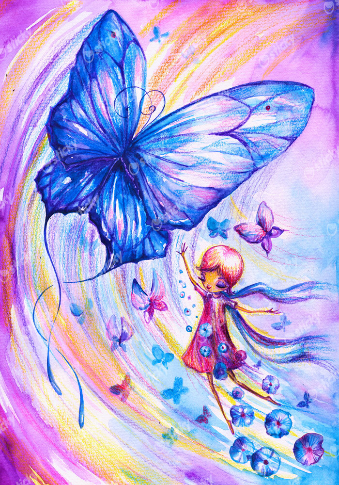 Πινακας σε καμβά BUTTERFLY FANTASY