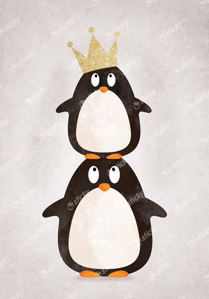 Πινακας σε καμβά CUTE PENGUINS