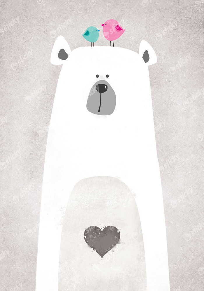 Πινακας σε καμβά CUTE POLAR BEAR