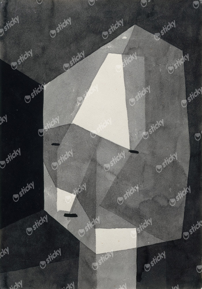 Πινακας σε καμβά PAUL KLEE - ROUGH-CUT HEAD
