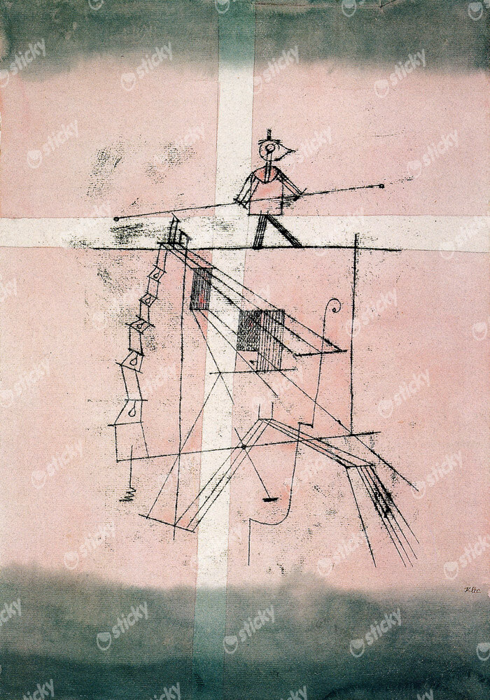 Πινακας σε καμβά PAUL KLEE - THE TIGHTROPE WALKER