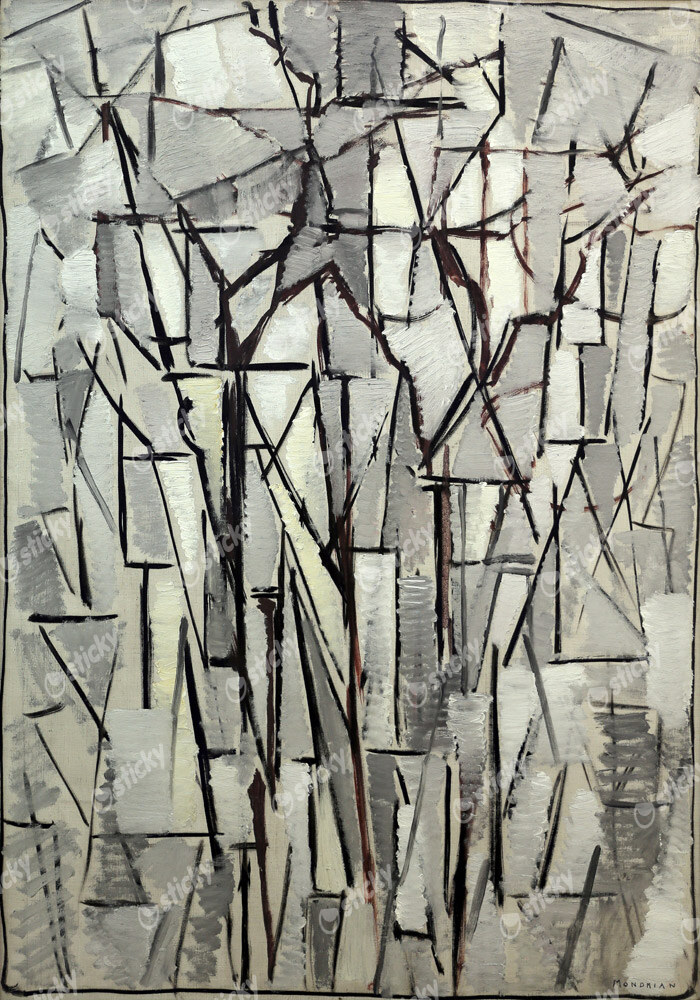 Πινακας σε καμβά MONDRIAN - COMPOSITION TREES 2