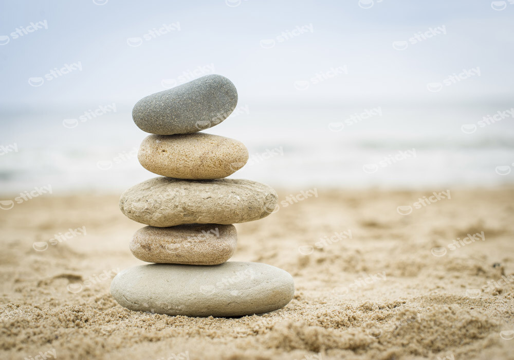Πινακας σε καμβά BALANCED STONES