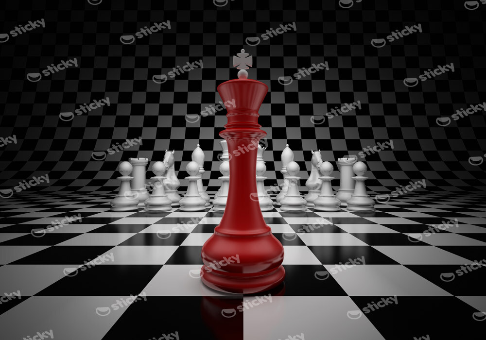 Πινακας σε καμβά CHESS BATTLE