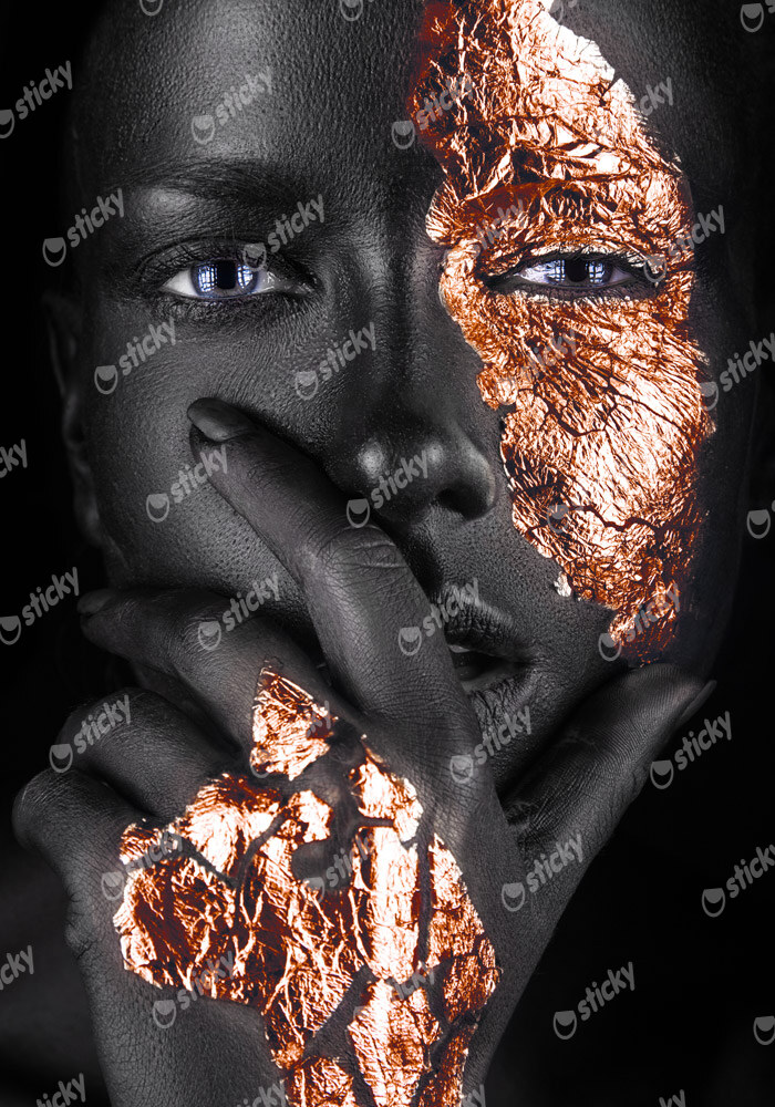 Πινακας σε καμβά BRONZE FACE
