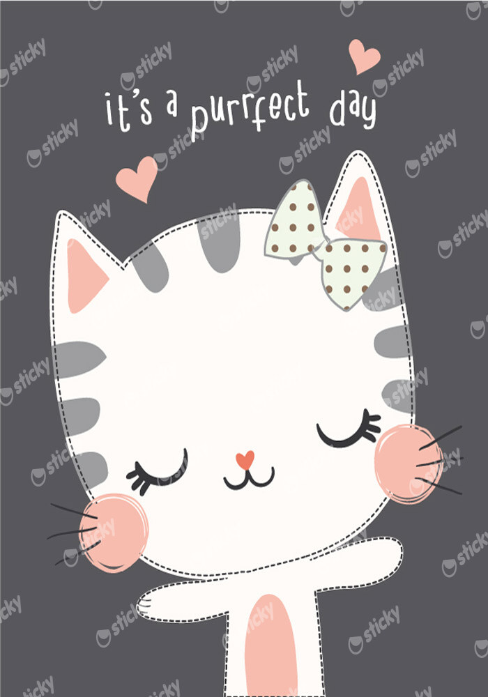 Πινακας σε καμβά CAT PERFECT DAY