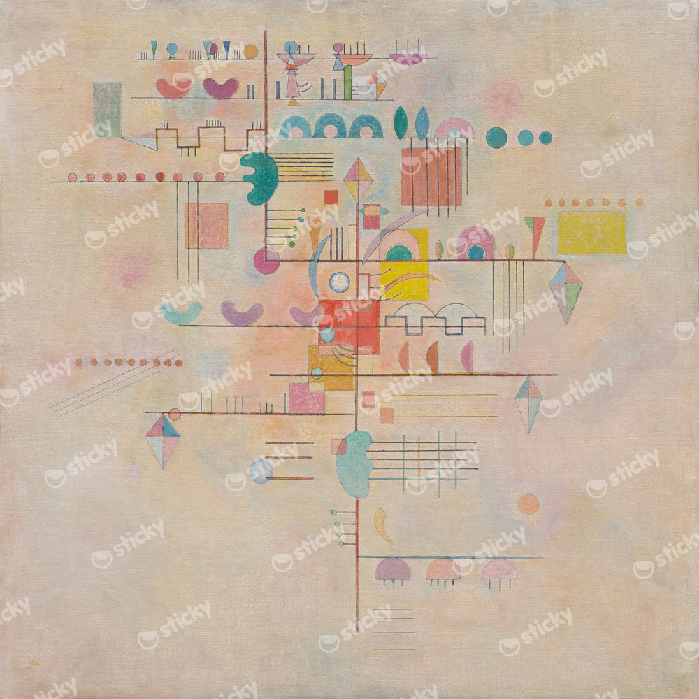 Πίνακας σε καμβά KANDINSKY - GENTLE ASCENT