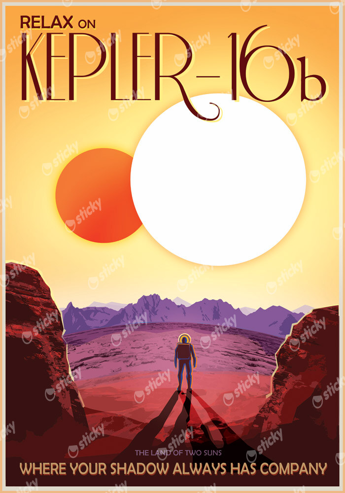 Πινακας σε καμβά KEPLER 16b
