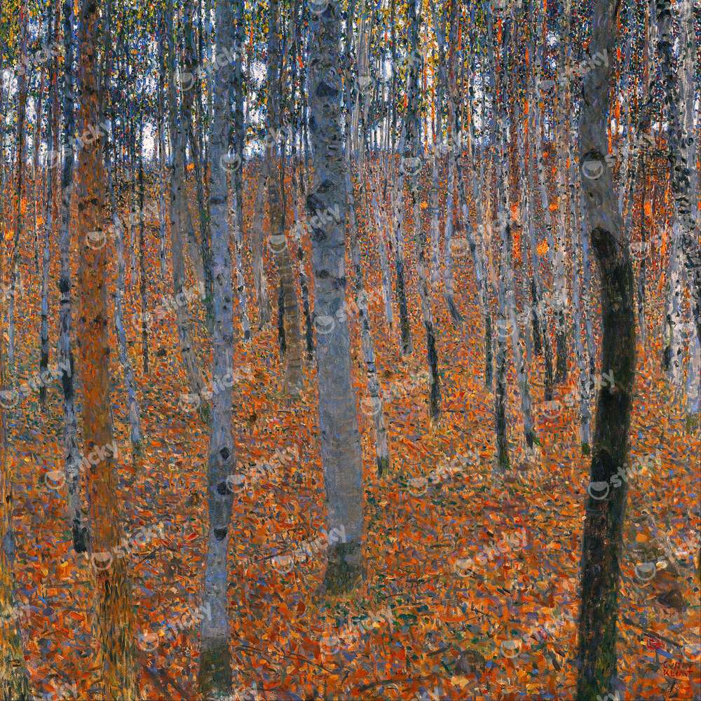 Πίνακας σε καμβά KLIMT - BEECH FOREST