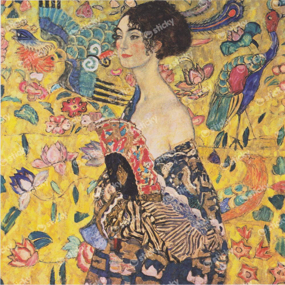 Πινακας σε καμβα KLIMT - DAME DIM FACHER