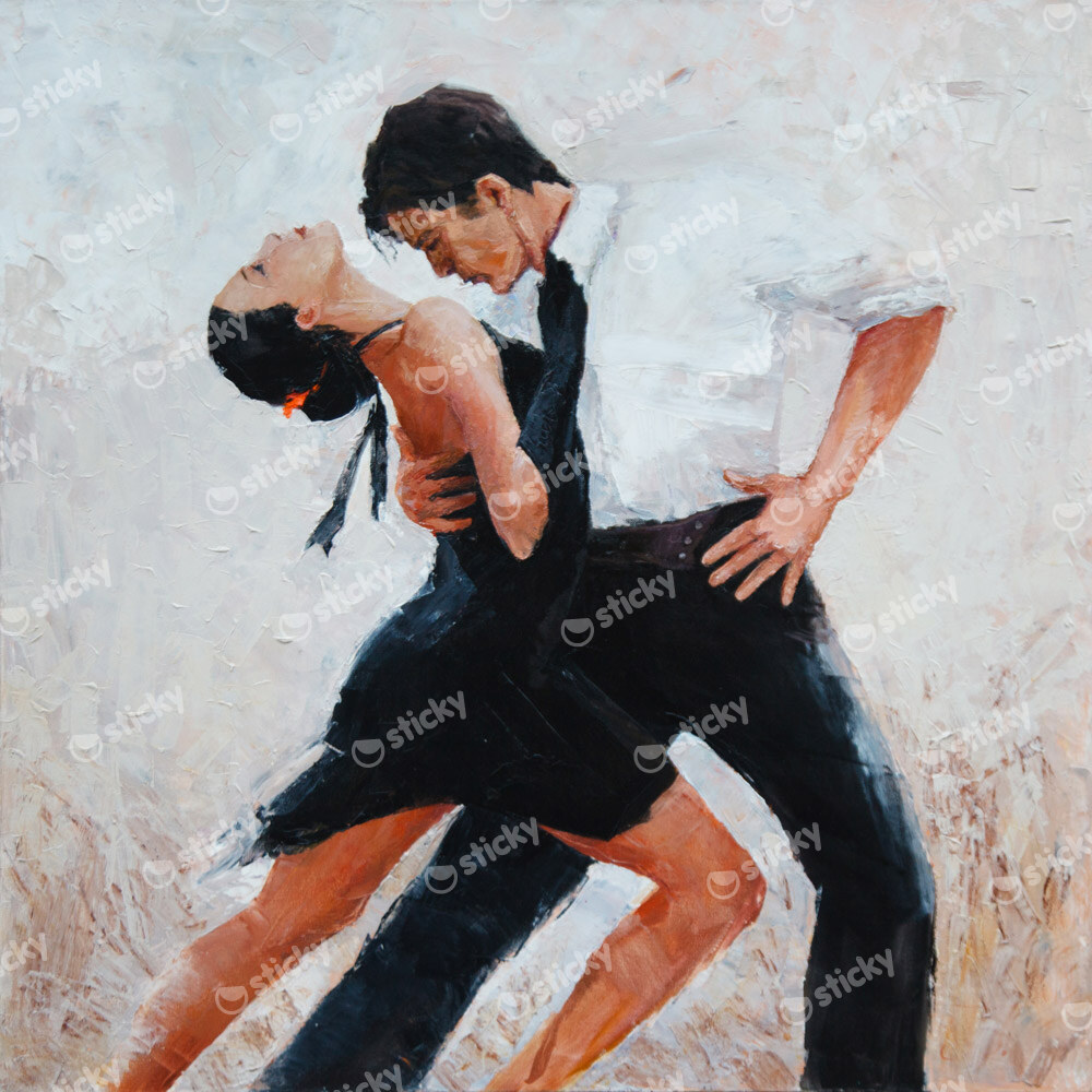 Πίνακας σε καμβά TANGO DANCERS 4