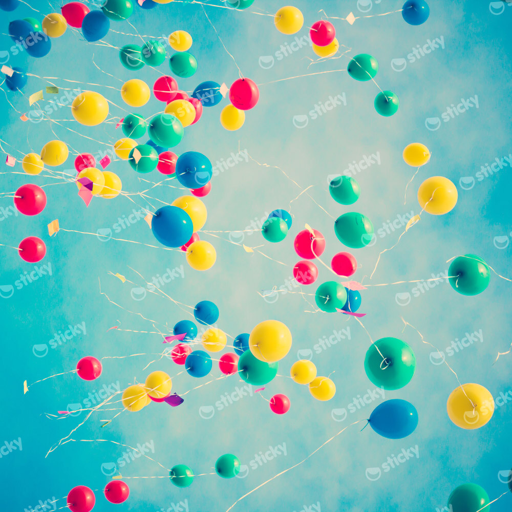 Πίνακας σε καμβά COLORFUL BALLOONS