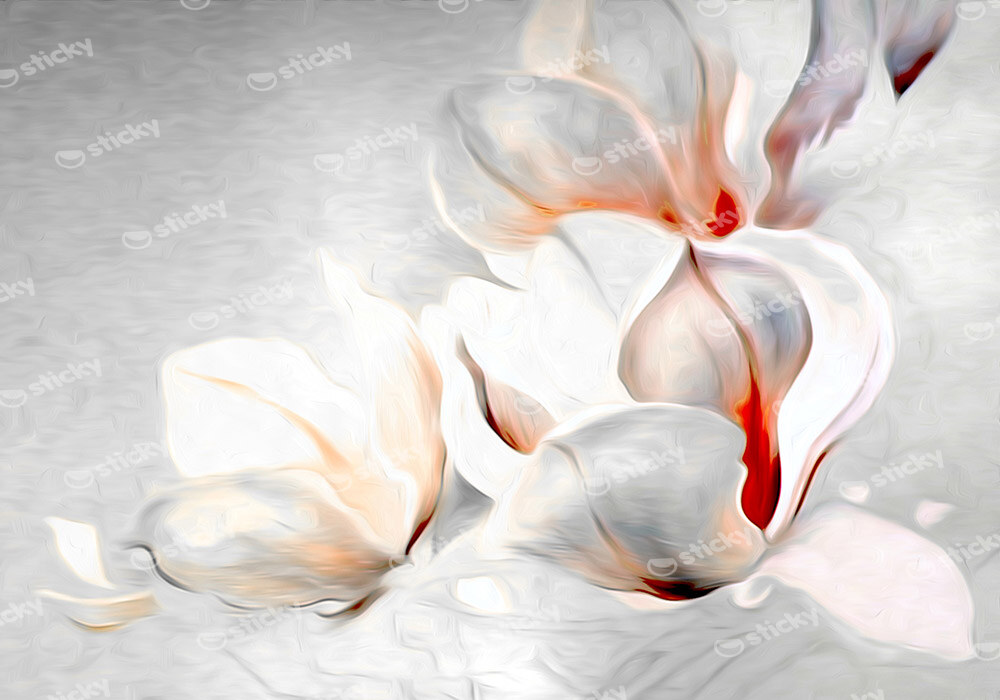 Πινακας σε καμβά MONOCHROME MAGNOLIAS