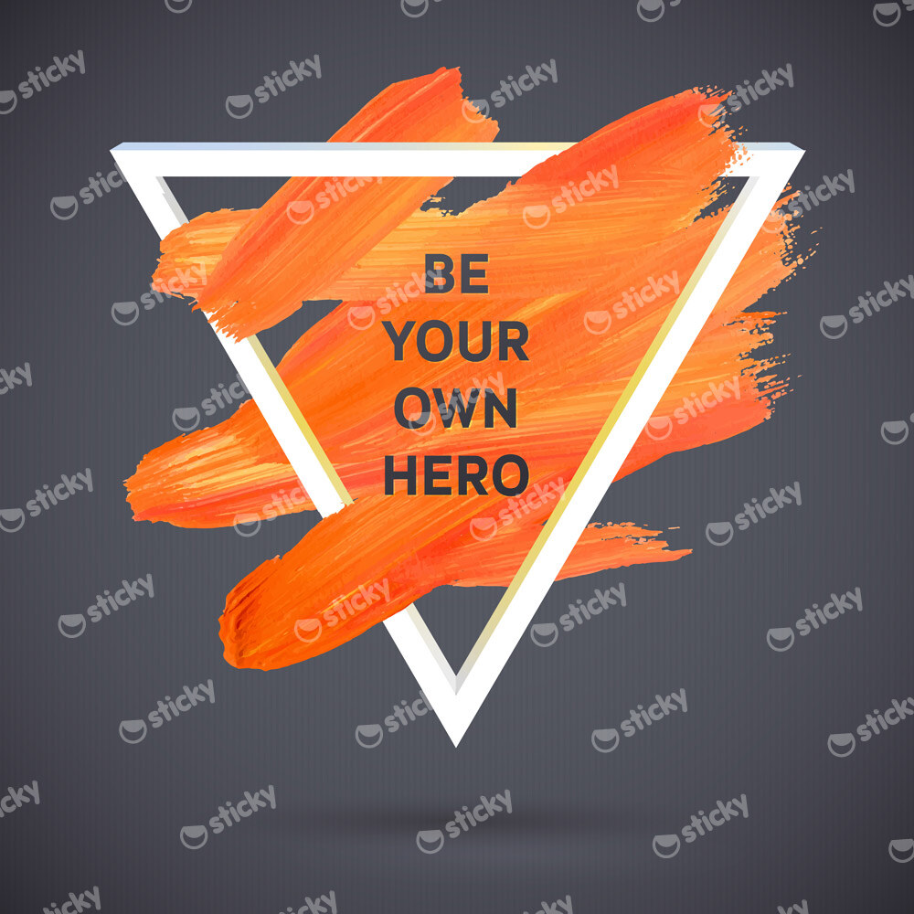 Πίνακας QUOTE BE YOUR OWN HERO