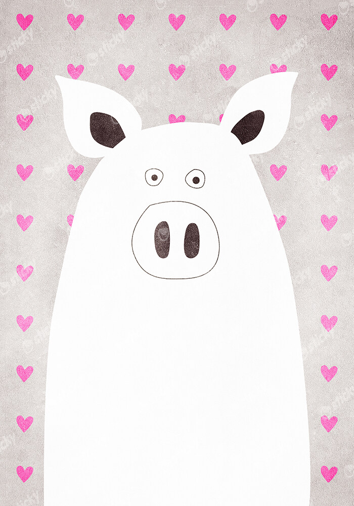 Πινακας σε καμβά CUTE PIG