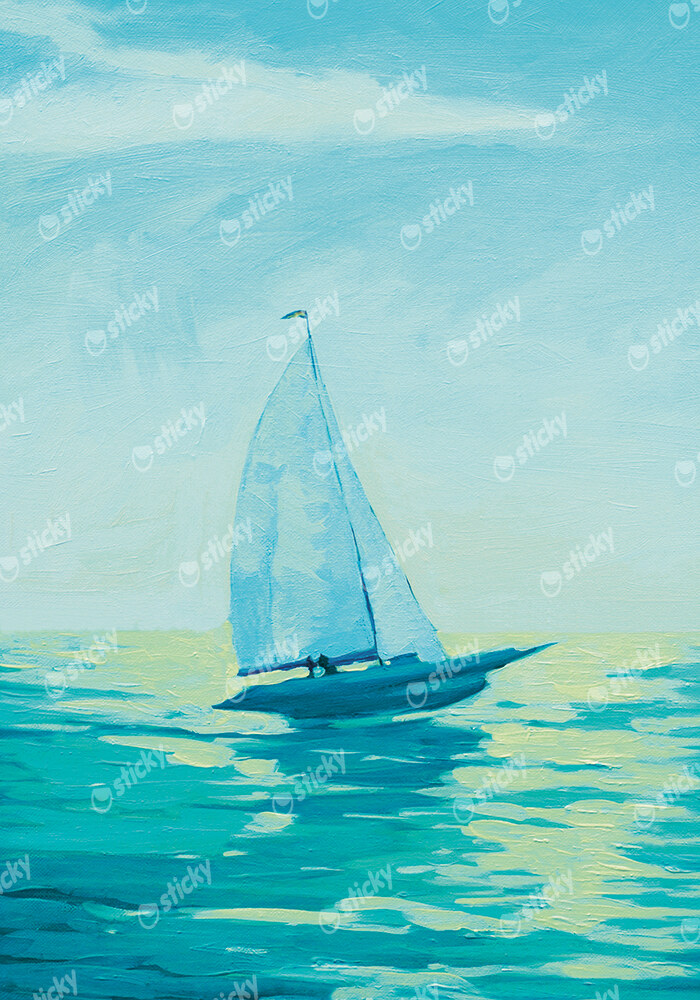 Πινακας σε καμβά SAILBOAT