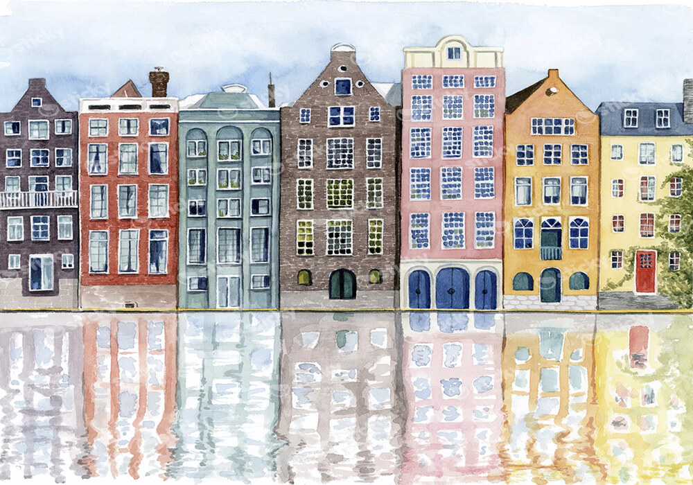 Πινακας σε καμβά NETHERLANDS NEIGHBORHOOD