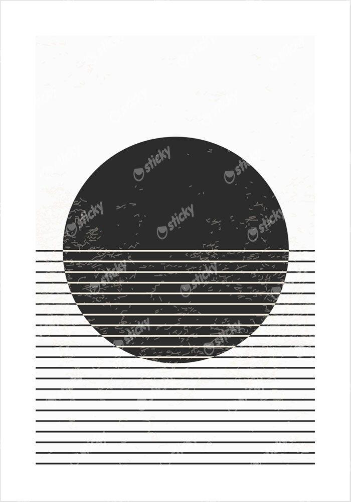 Πόστερ CIRCLE WITH LINES