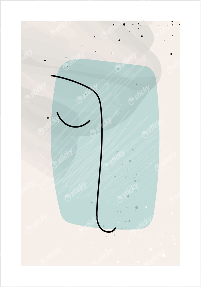 Πόστερ ABSTRACT PASTEL FACE
