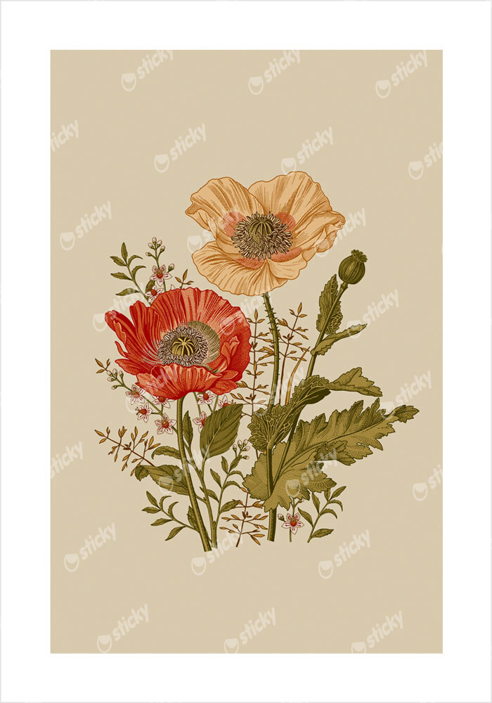 Πόστερ BAROQUE FLOWERS