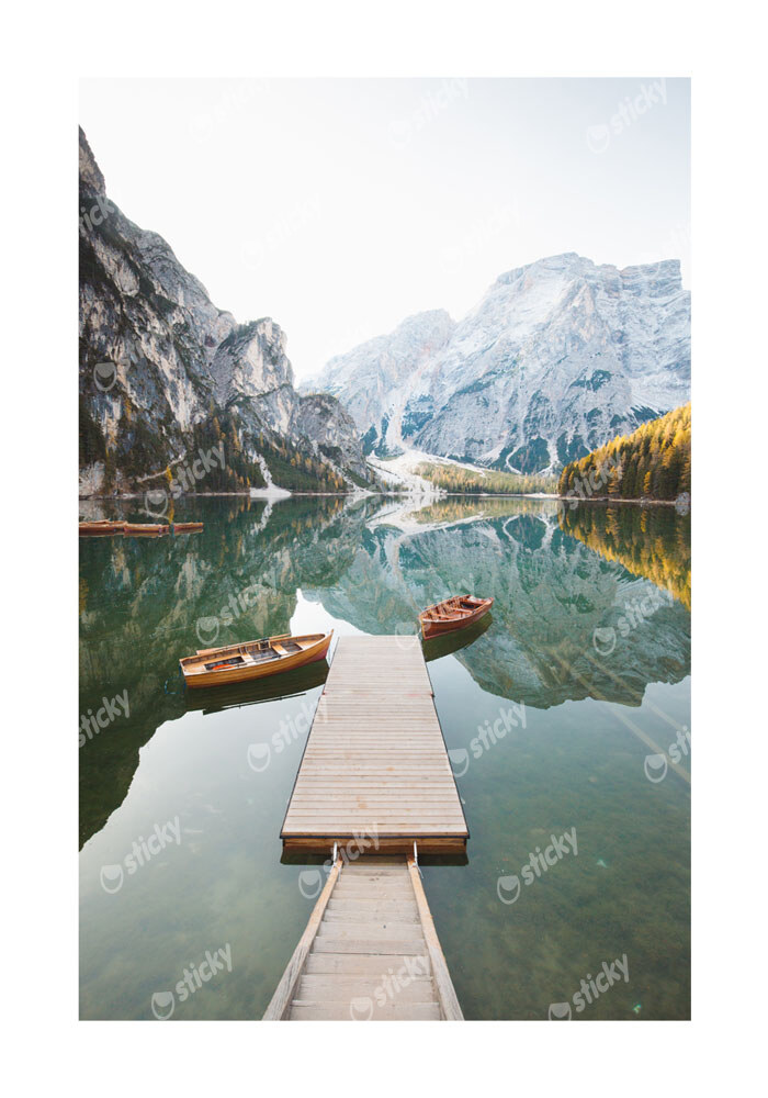 Πόστερ BOATS IN LAKE 1