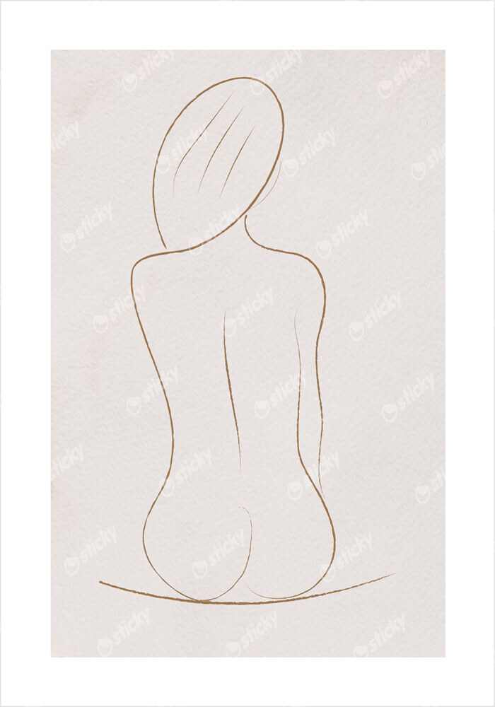 Πόστερ WOMAN LINE DRAWING