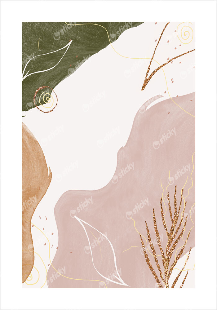 Πόστερ WATERCOLOR NATURE SHAPES