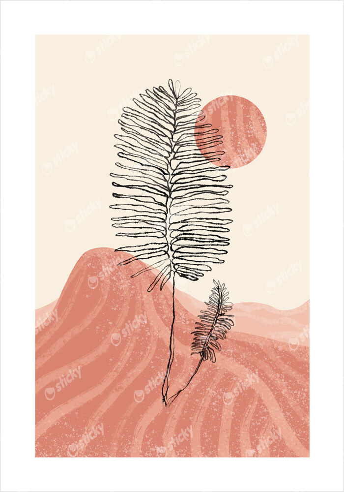 Πόστερ ABSTRACT MOUNTAINS AND SUN