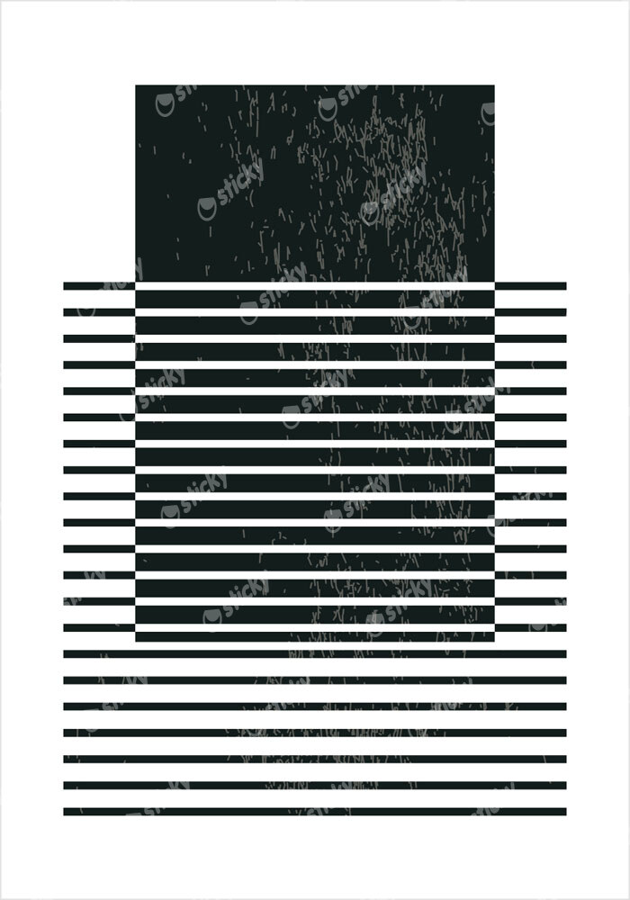 Πόστερ RECTANGLE AND LINES