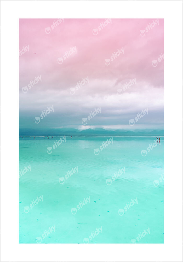 Πόστερ MINIMAL PINK AND CYAN