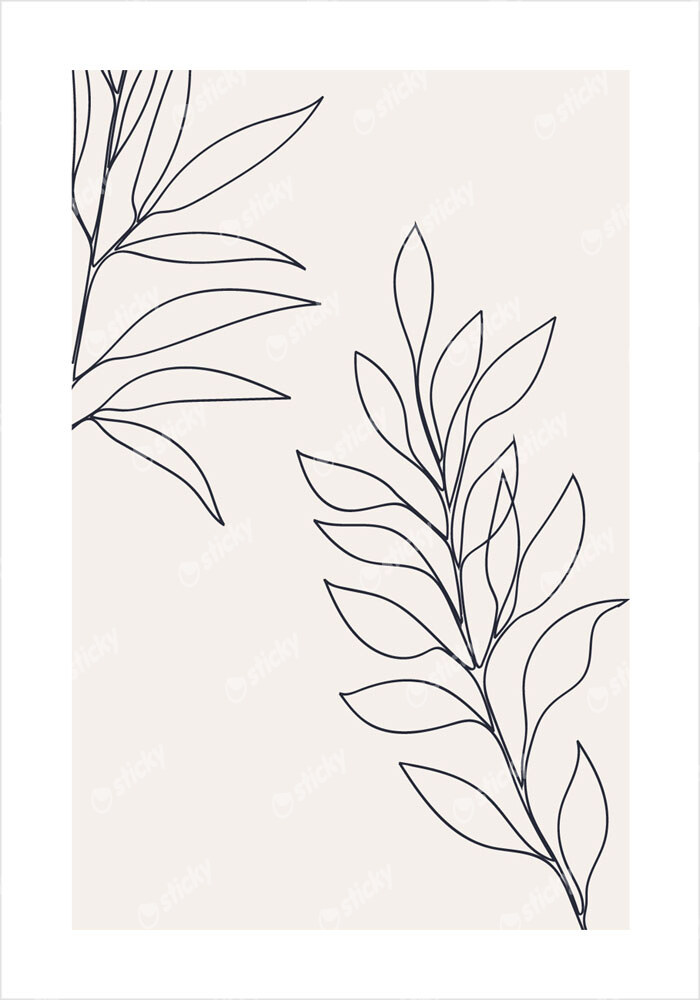 Πόστερ MINIMAL ABSTRACT BRANCHES