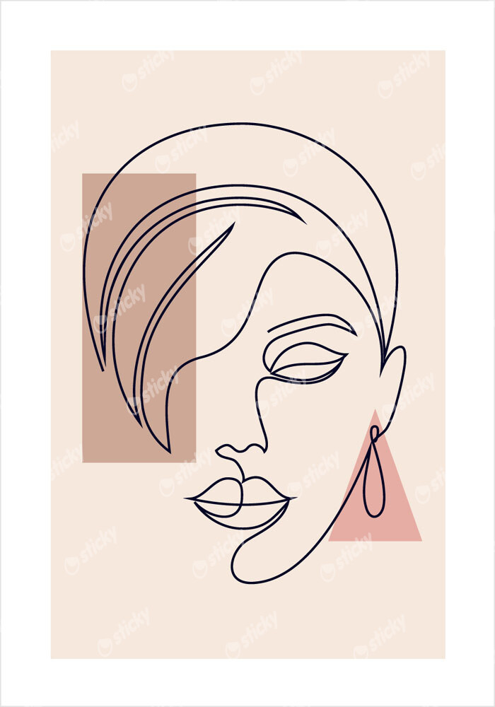 Πόστερ MINIMAL WOMAN FACE