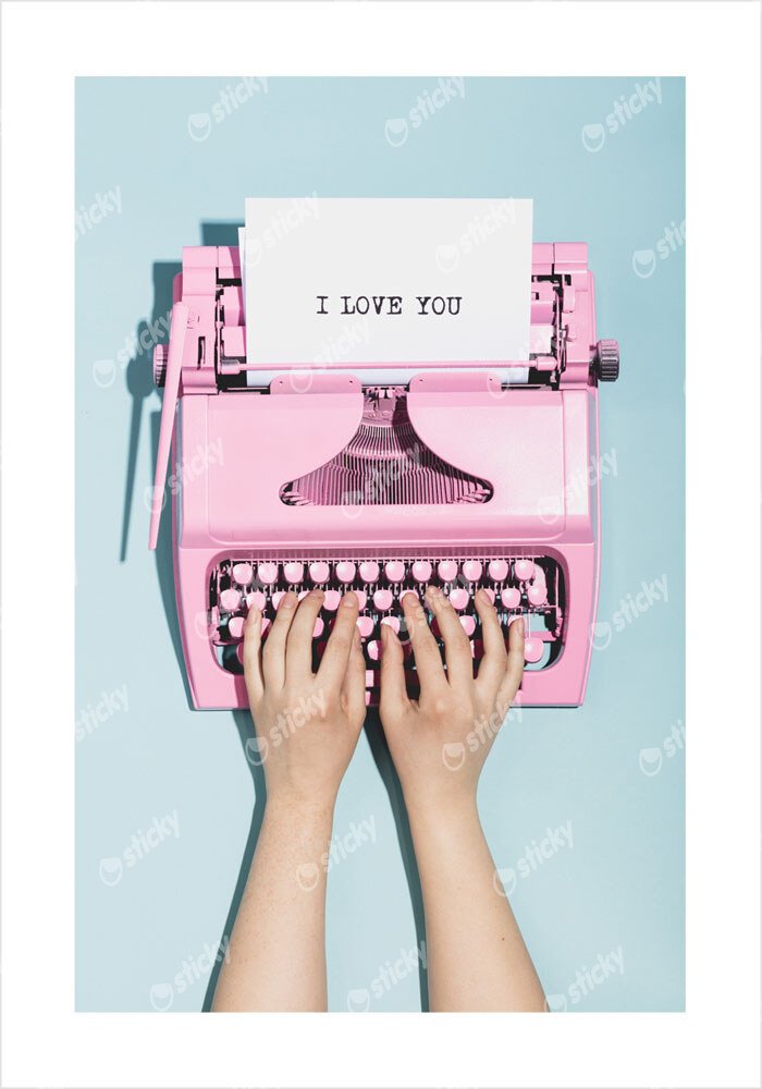 Πόστερ LOVE TYPEWRITER