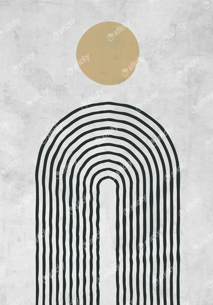 Πόστερ ABSTRACT CIRCLE AND LINES