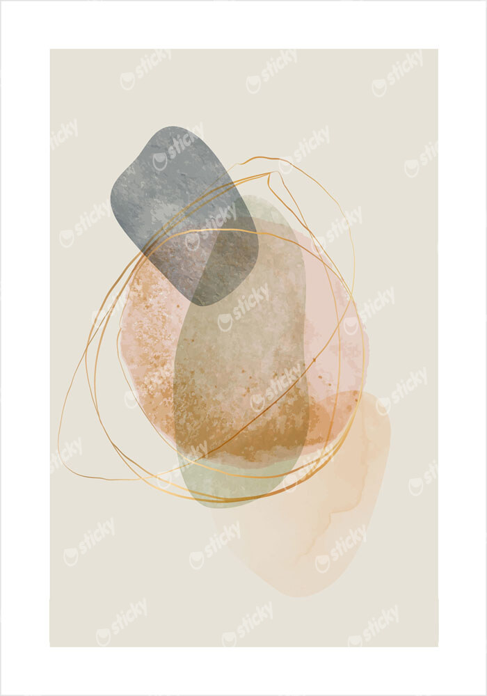 Πόστερ ABSTRACT WATERCOLOR LINE ART