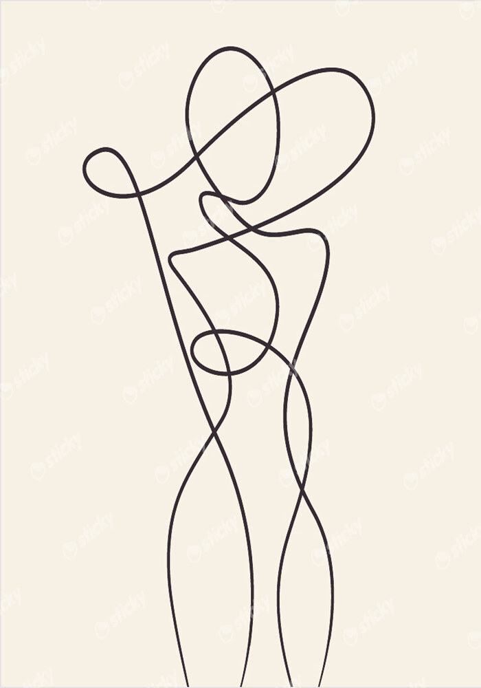 Πόστερ ABSTRACT WOMAN FIGURE