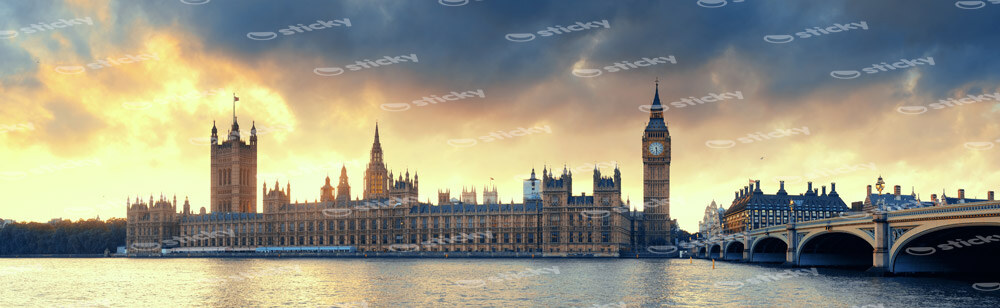 Πίνακας Πανοραμικός SUNSET LONDON
