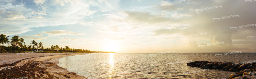 Πίνακας Πανοραμικός σε καμβά SUNRISE FLORIDA