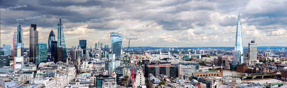 Πίνακας Πανοραμικός CLOUDY LONDON